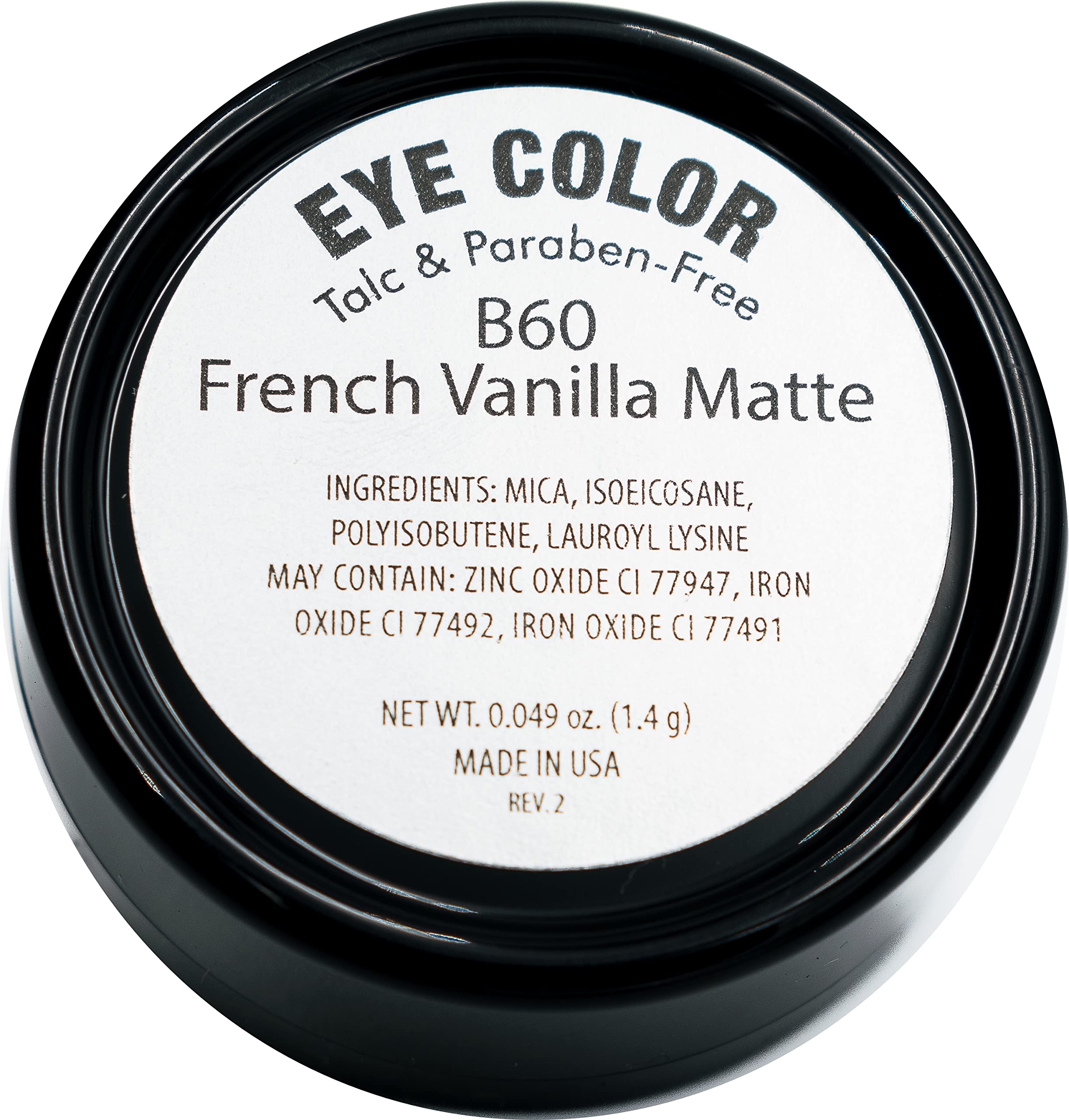 Pure Ziva Naked French Vanilla application scene demonstrates natural matte lid look