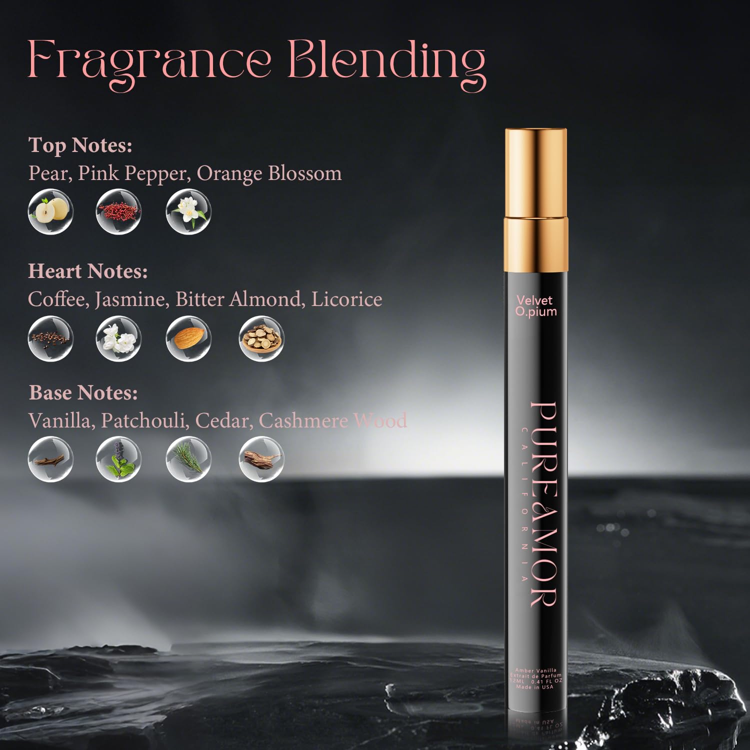 PUREAMOR perfume-travel-size-041oz demonstrates portable luxury for on-the-go moments.