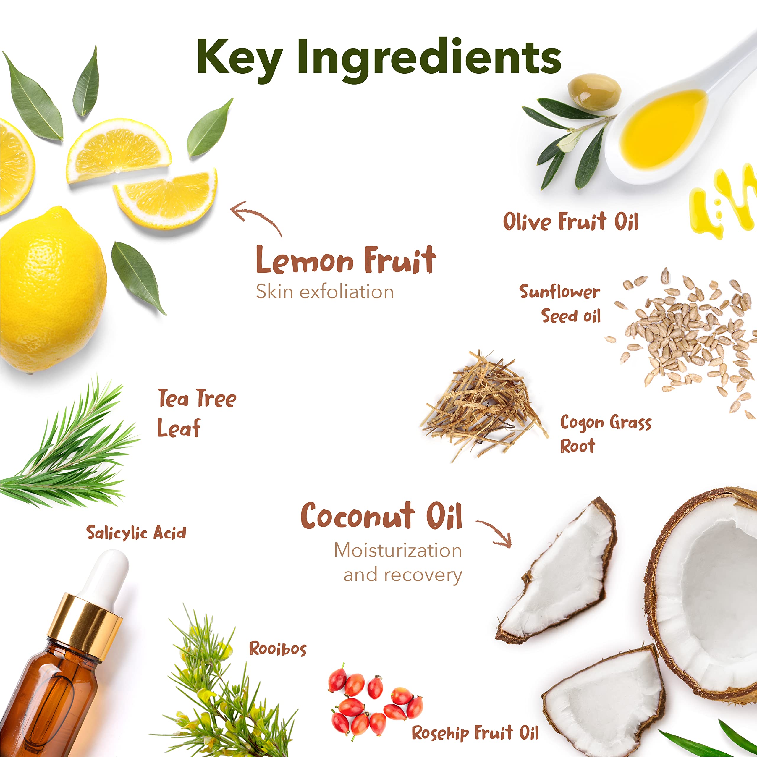 Purederm botanical ingredients like lemon and honey support gentle skin renewal.