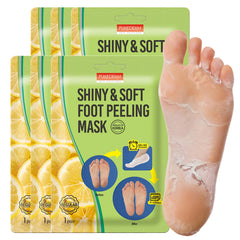 Purederm shiny & soft foot mask packaging – spa-at-home nourished feet.
