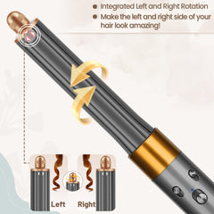 PureGUST direction-control top knob enables effortless switching between curling directions.