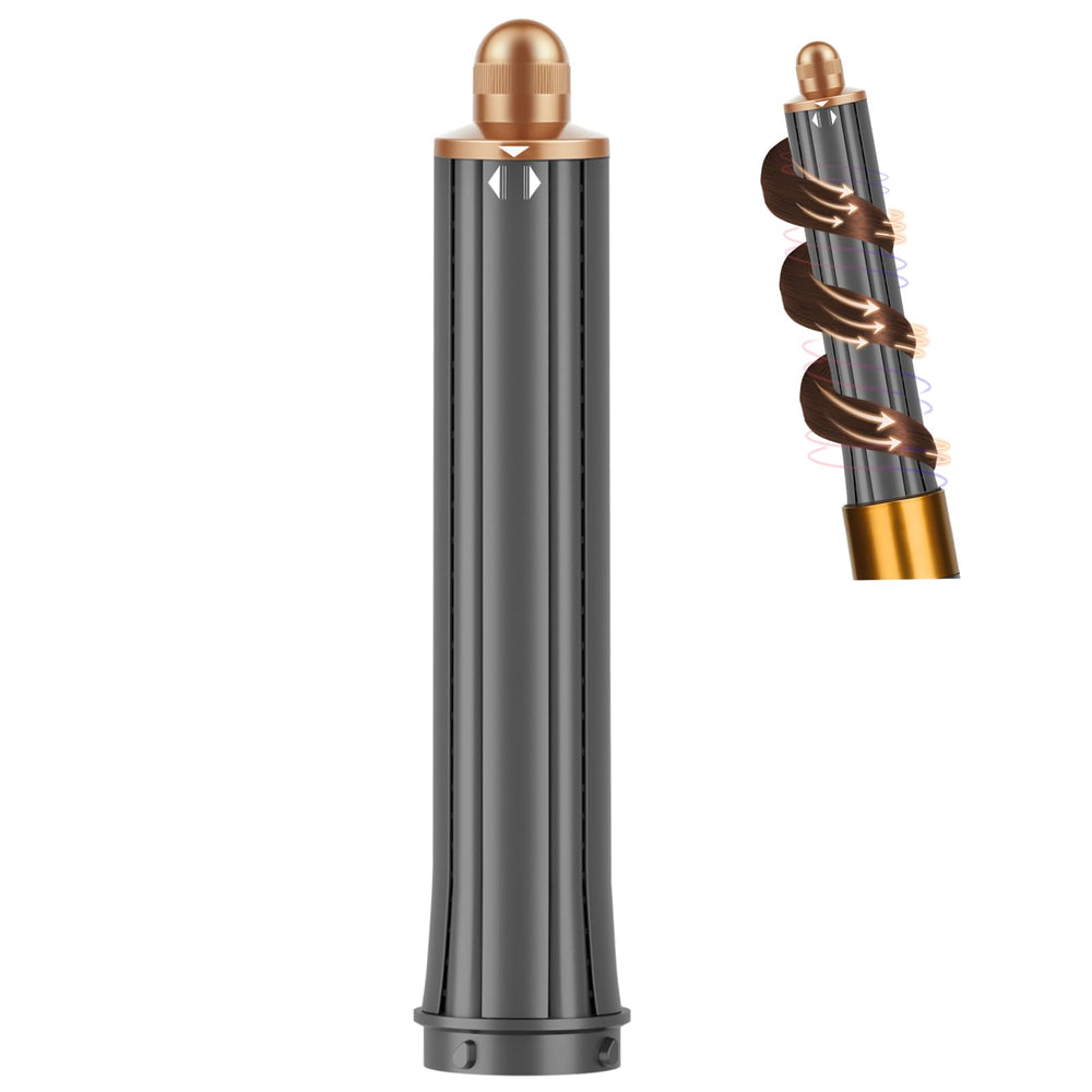 PureGUST long-hair barrel demonstrates Dyson compatibility for easy, quick daily styling.