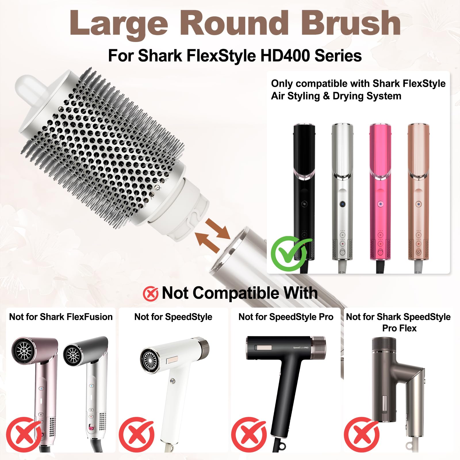 PUREGUST round brush bristles closeup shows balanced grip for gentle styling.