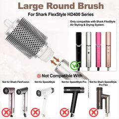 PUREGUST round brush bristles closeup shows balanced grip for gentle styling.
