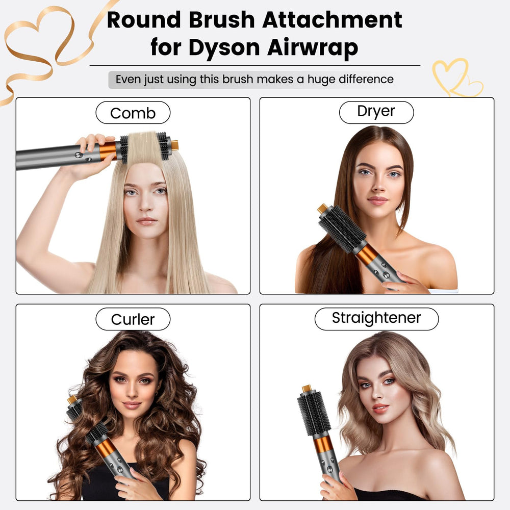 PUREGUST round brush fringe-control enables precise layered styling