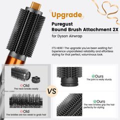 PUREGUST round brush frizz smoothing shows quick, silky results