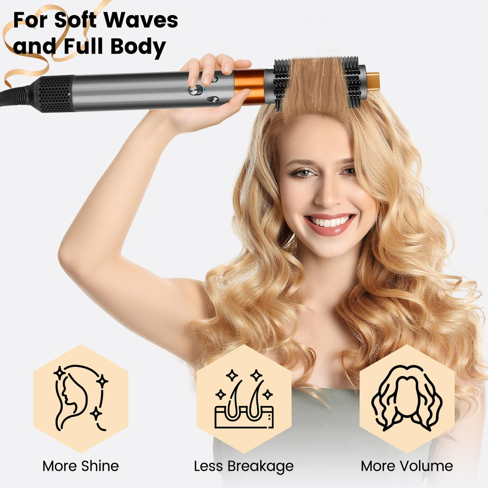PUREGUST round brush long-hair-wave supports effortless curling and bounce