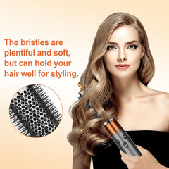 PUREGUST round brush lifts roots for fuller styling on Dyson Airwrap.