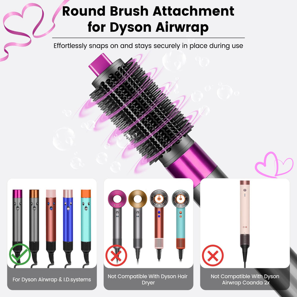 PUREGUST rose brush in action smoothing wet-to-dry strands