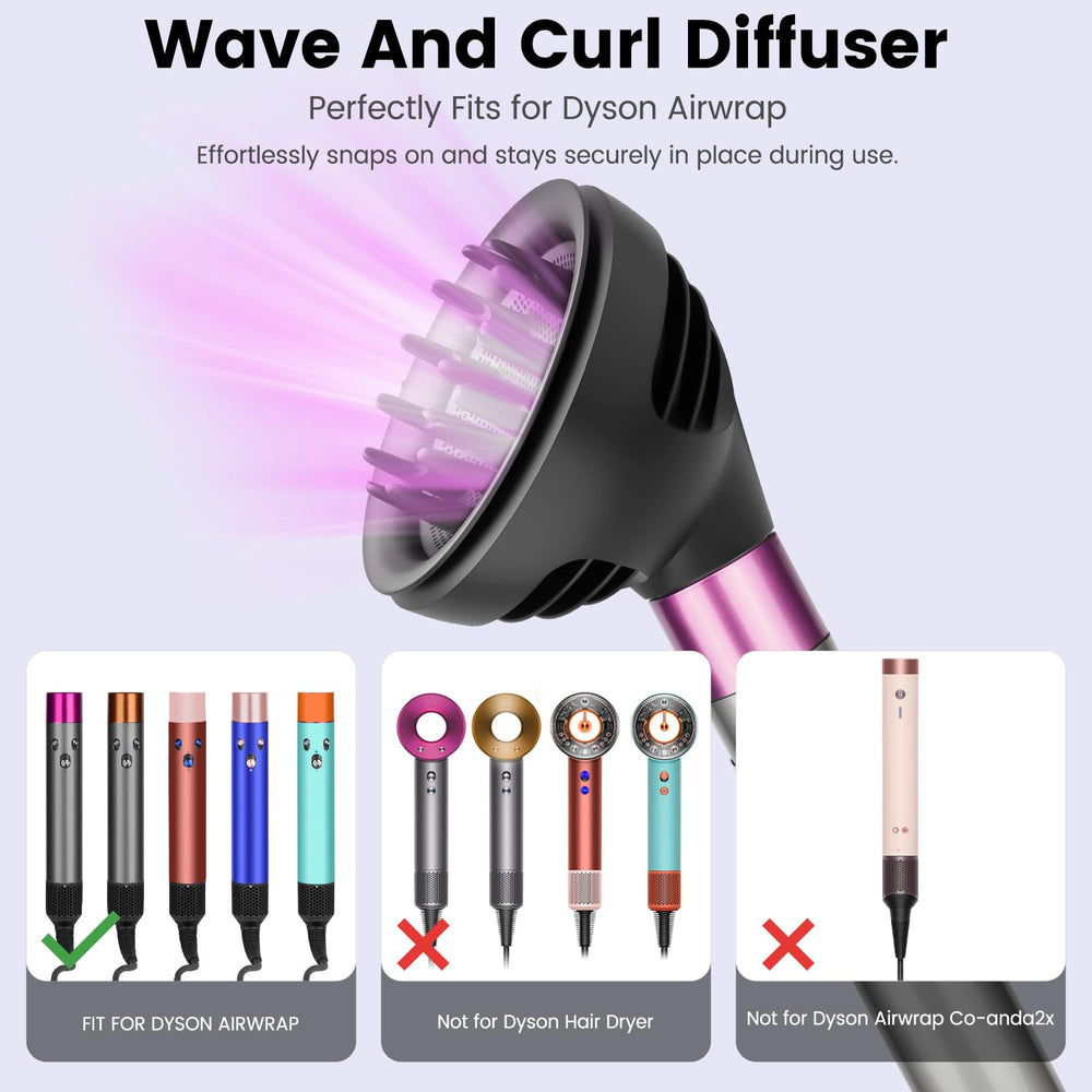 PureGUST diffuser attachment easy to detach and clean for quick styling.
