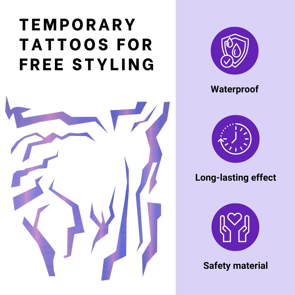 PUREHAIR purple-ombre-tattoo-wrist-festival bold accent that lasts through festivals