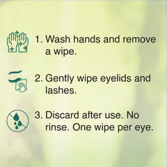 PURELID Tea Tree Eyelid Wipes with green tea and aloe provide a soothing lid-cleaning experience.