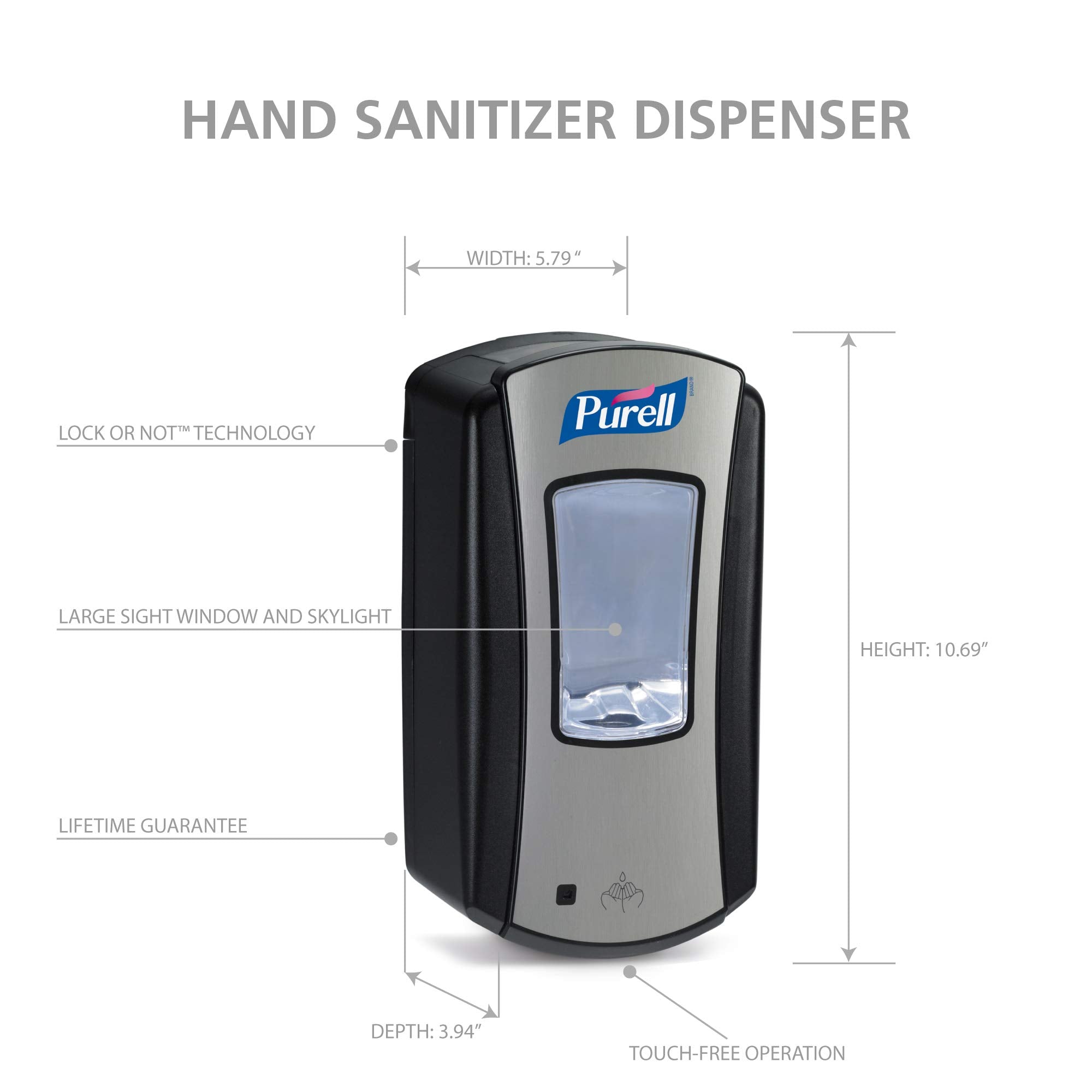 Sanitary sealed Purell refills maintain fresh dispensing valves