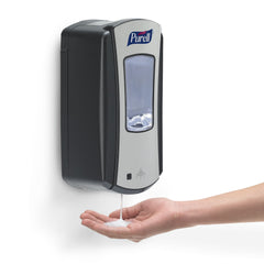Purell LTX-12 window view shows refill status for easy maintenance