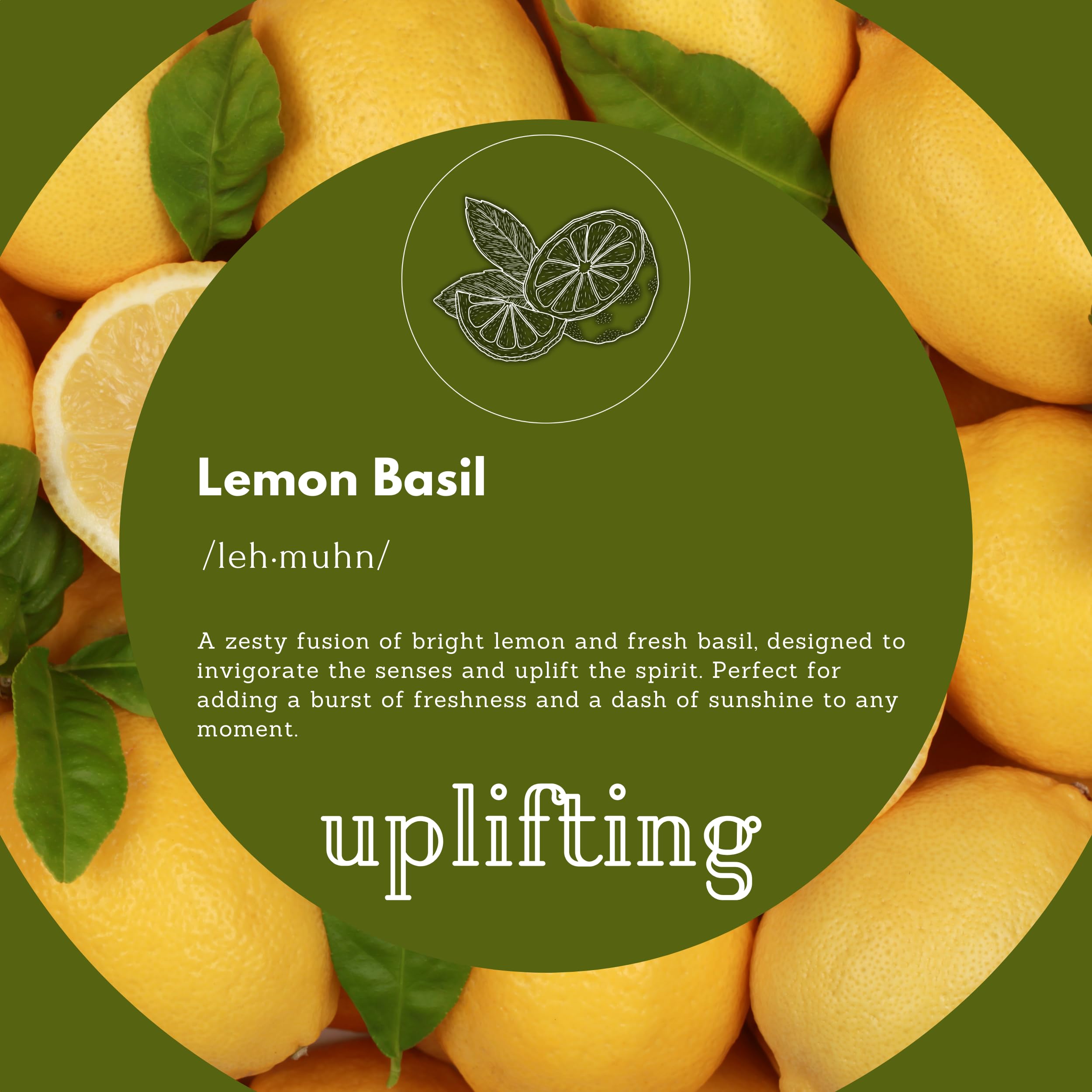 Puremax Lemon Basil brand label highlights cruelty-free, green-chemistry formulation.