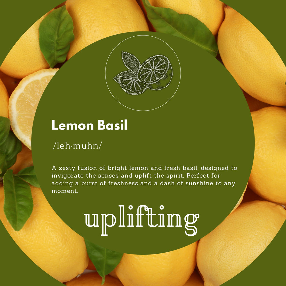 Puremax Lemon Basil brand label highlights cruelty-free, green-chemistry formulation.