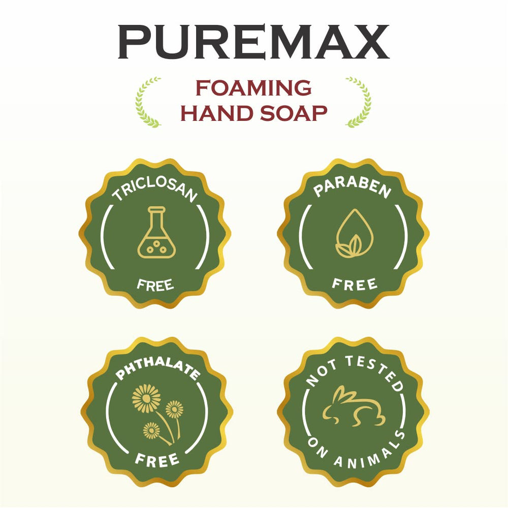 Puremax USA-made foaming hand soap reflects domestic quality and craftsmanship.