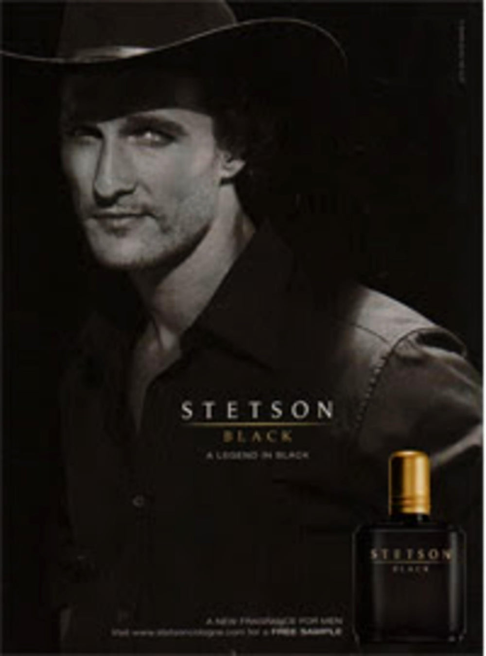 PureScents Stetson Black lifestyle shot, versatile scent for day and night.