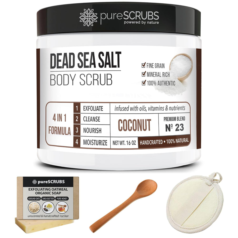 PureSCRUBS gift-ready packaging for a thoughtful self-care gift.