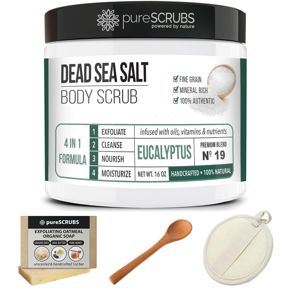 pureSCRUBS gift-ready set offers a spa-like experience at home