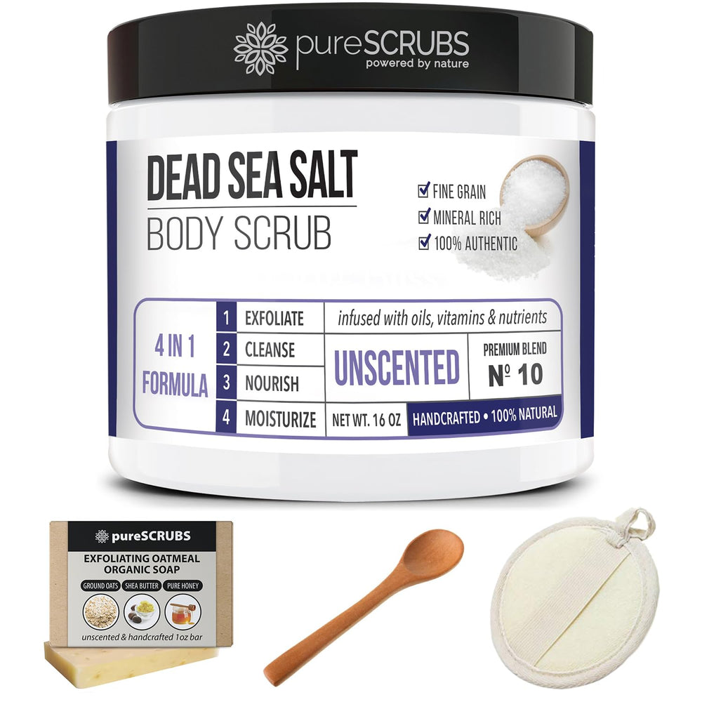 pureSCRUBS gift set display ready for gifting with complete kit