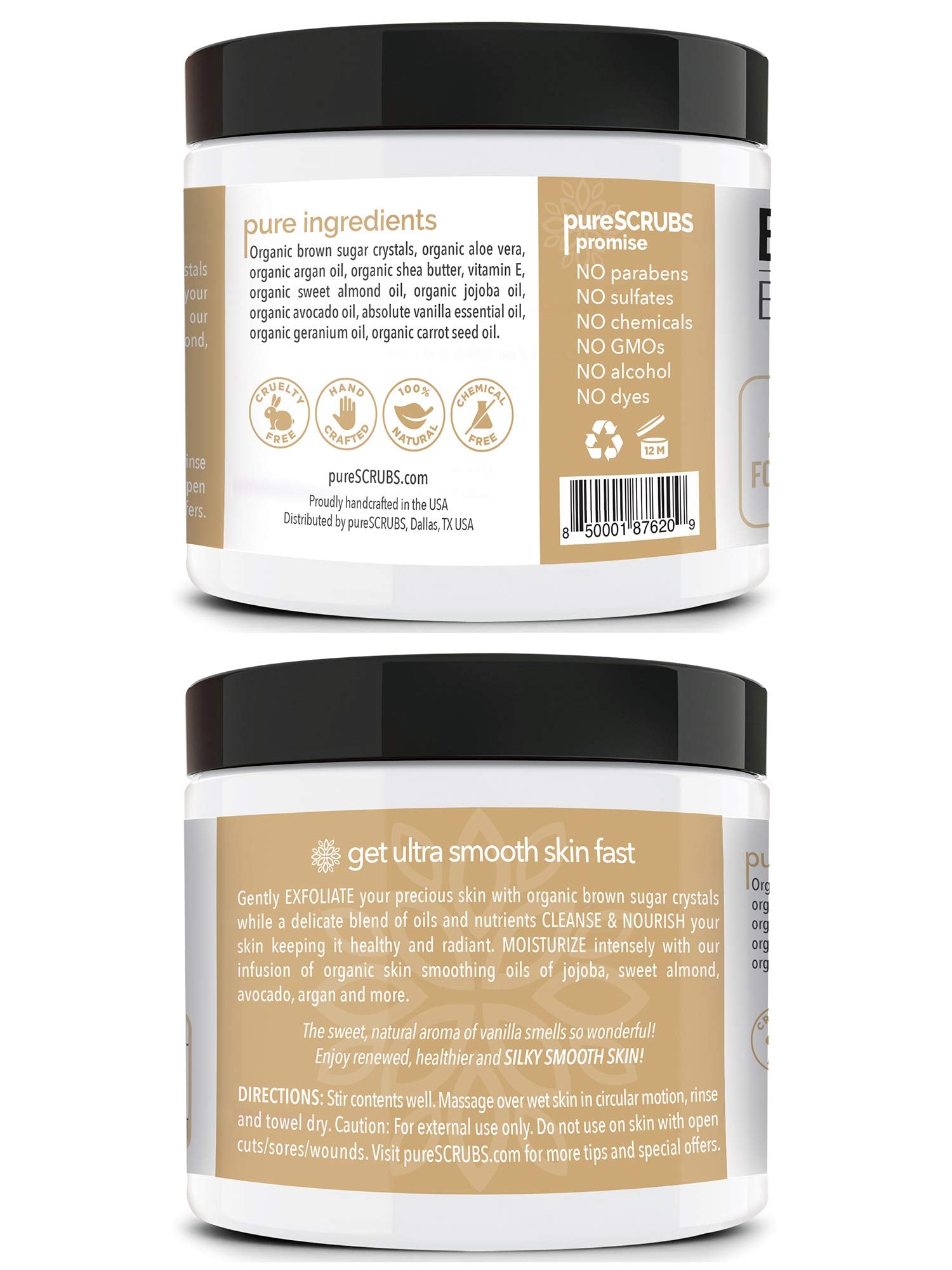 pureSCRUBS wooden spoon with scrub for easy, mess-free application