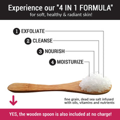PureSCRUBS round loofah pad for gentle exfoliation.