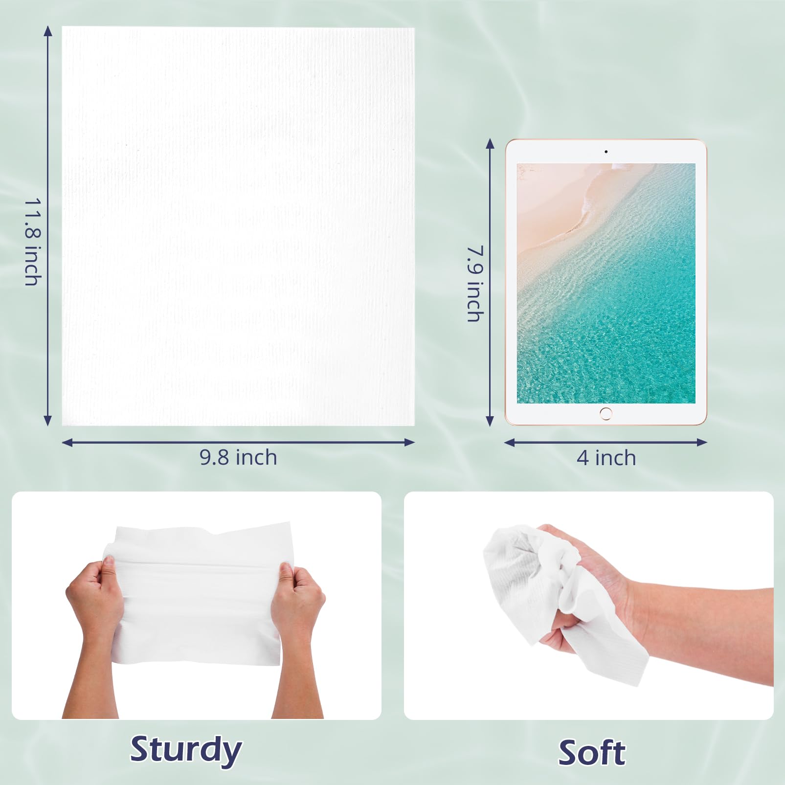 PureSoftness travel-friendly towel—compact single-use solution for trips.