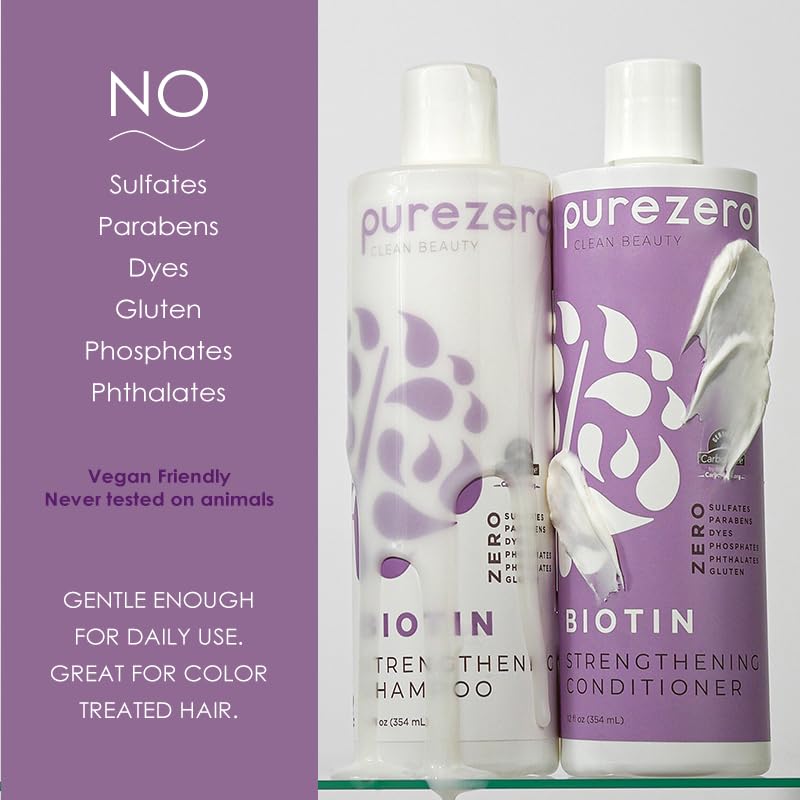 Purezero Biotin Shampoo lather shows creamy texture and gentle cleansing.