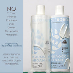 Purezero collection packaging highlights clean ingredients and salon-inspired performance.