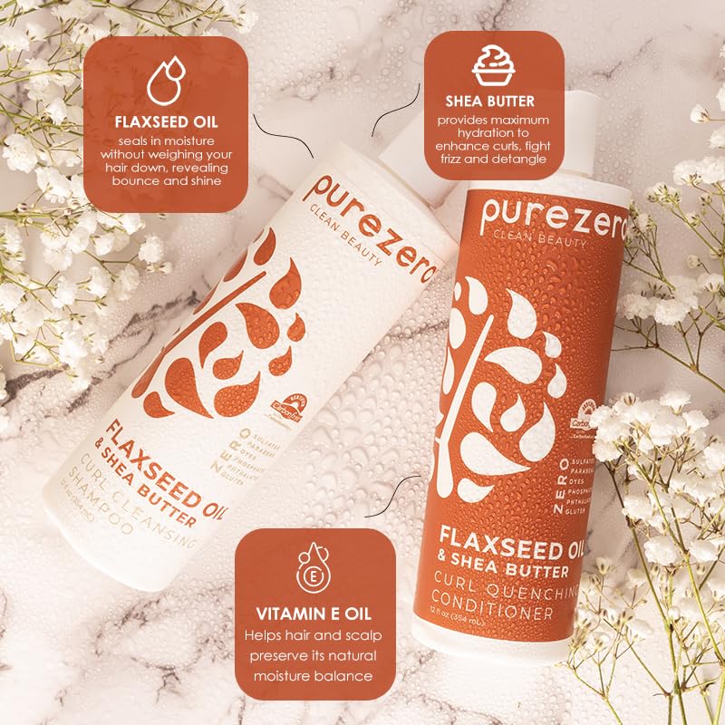 Purezero conditioner close-up shows creamy texture for smooth detangling