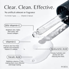 Purify Puréel serum applied during morning routine for a luminous glow