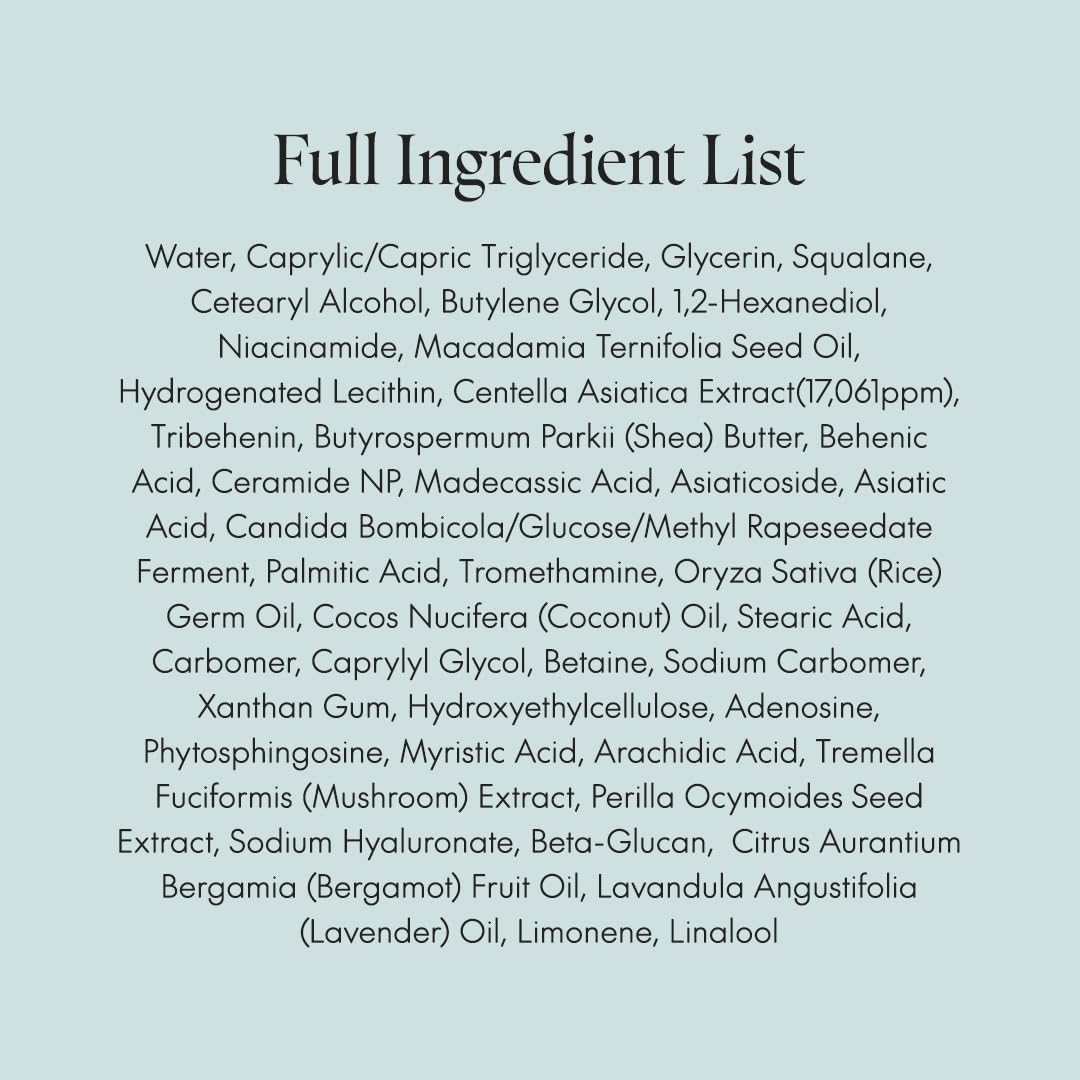 PURITO Centella Cream application routine emphasizing redness relief and barrier support