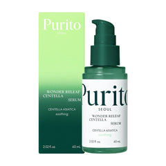 PURITO Centella Serum 60ml bottle — calming daily skincare routine.