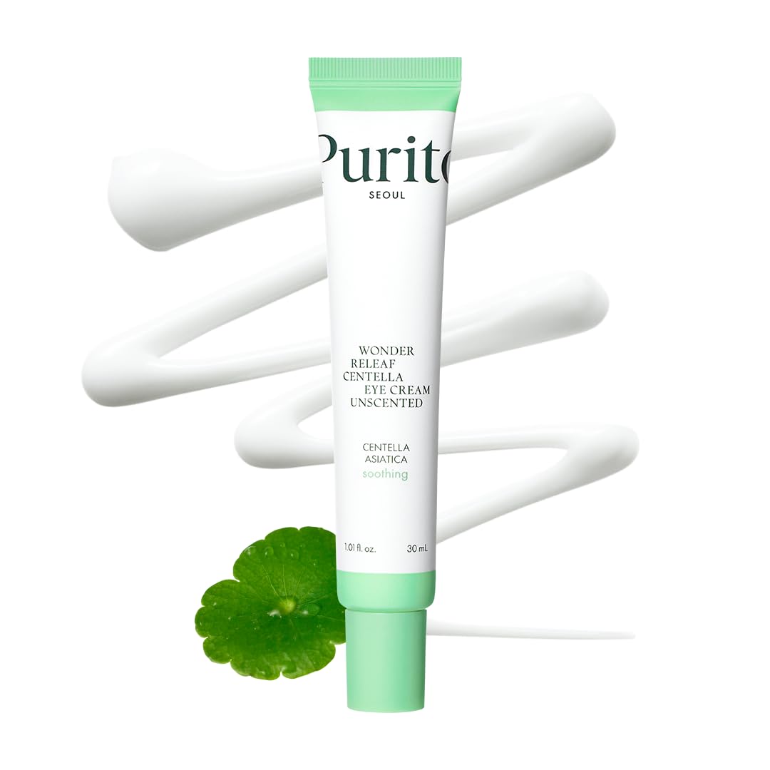 PURITO Centella Unscented Eye Cream tube soothes under-eye skin