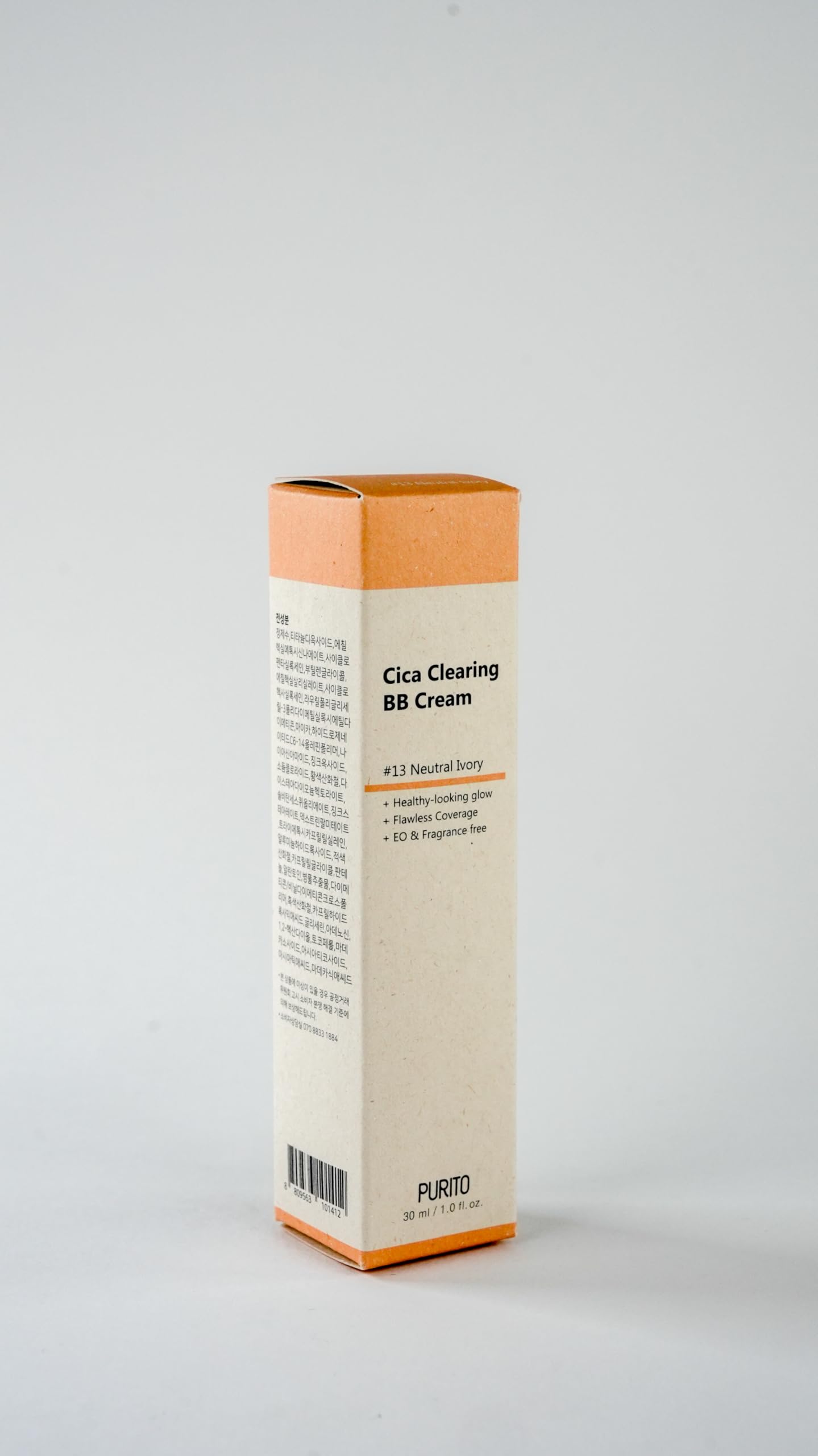Purito Cica Clearing BB Cream 13 Ivory buildable coverage for different looks.