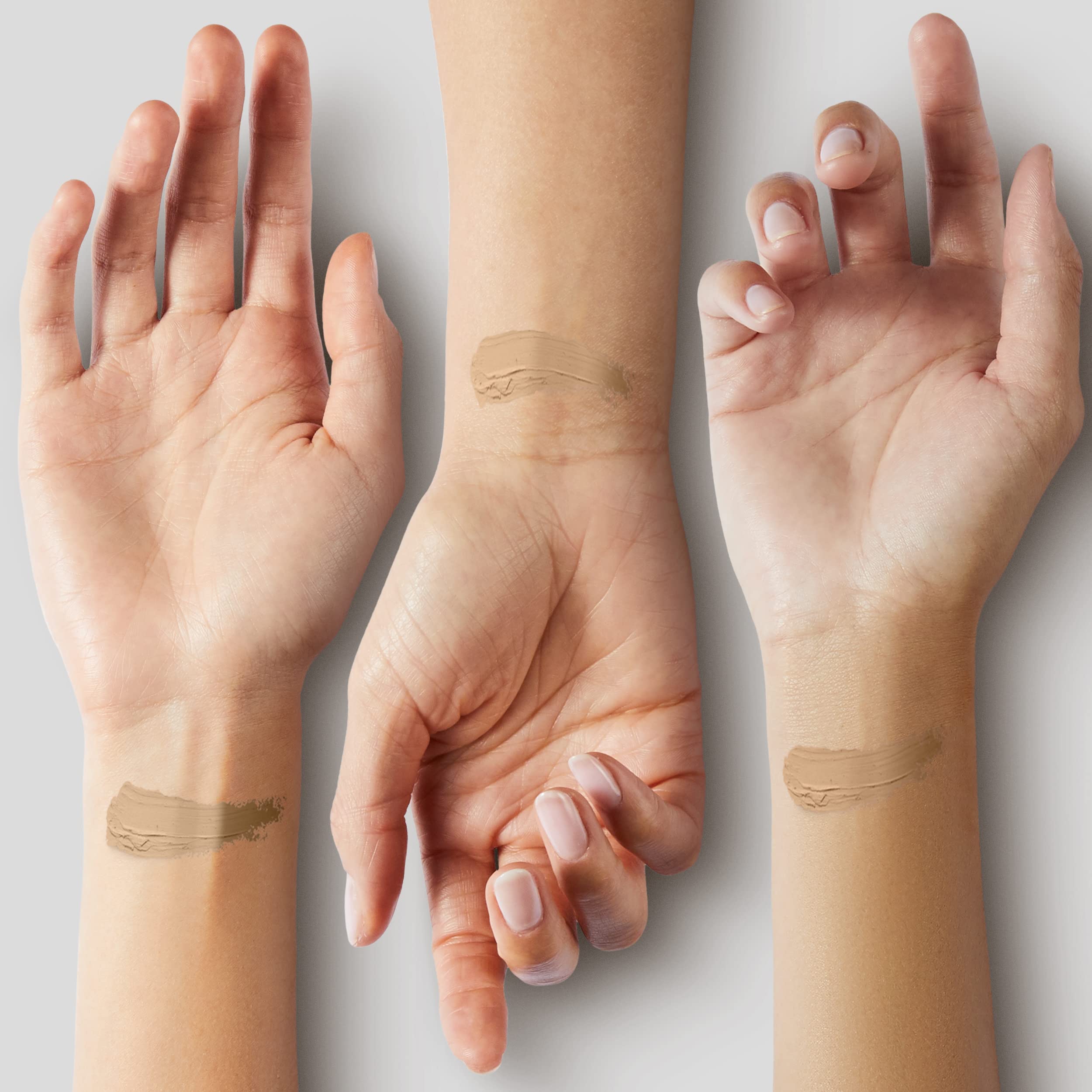 Purito Cica Clearing BB Cream 21 Light Beige swatch on arm.