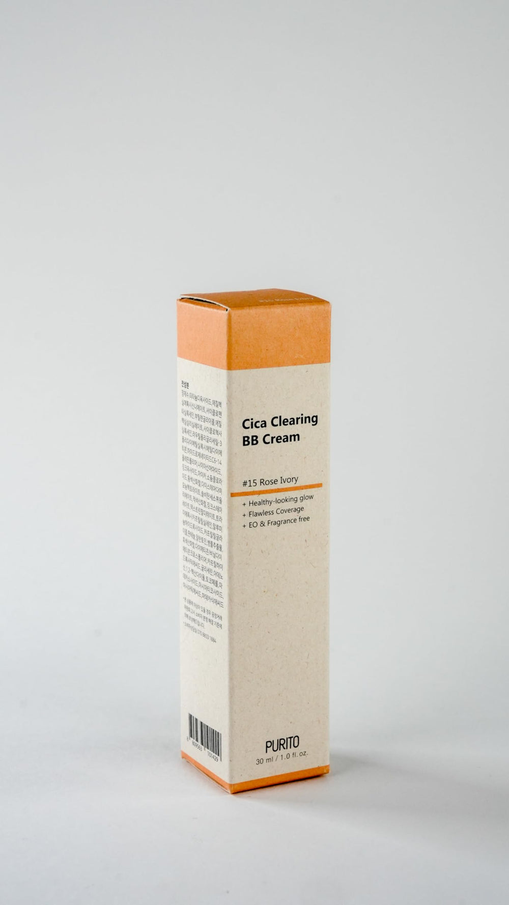 Purito Cica Clearing BB Cream Rose Ivory matches light-to-fair undertones for natural look.