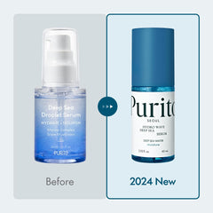 Texture swirl of PURITO Deep Sea Serum indicating quick absorption without greasiness.