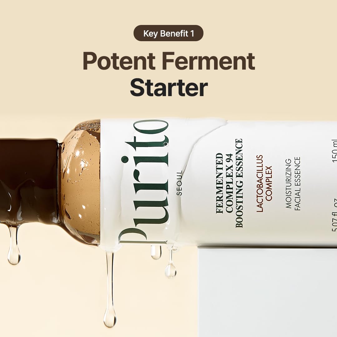 PURITO Fermented Complex 94 packaging display showing 150ml bottle.