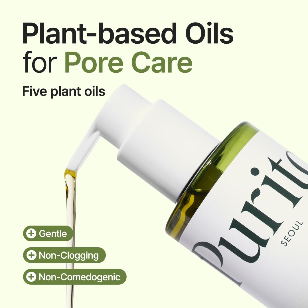 PURITO From Green Cleansing Oil closeup fragrance-free formula for all skin types
