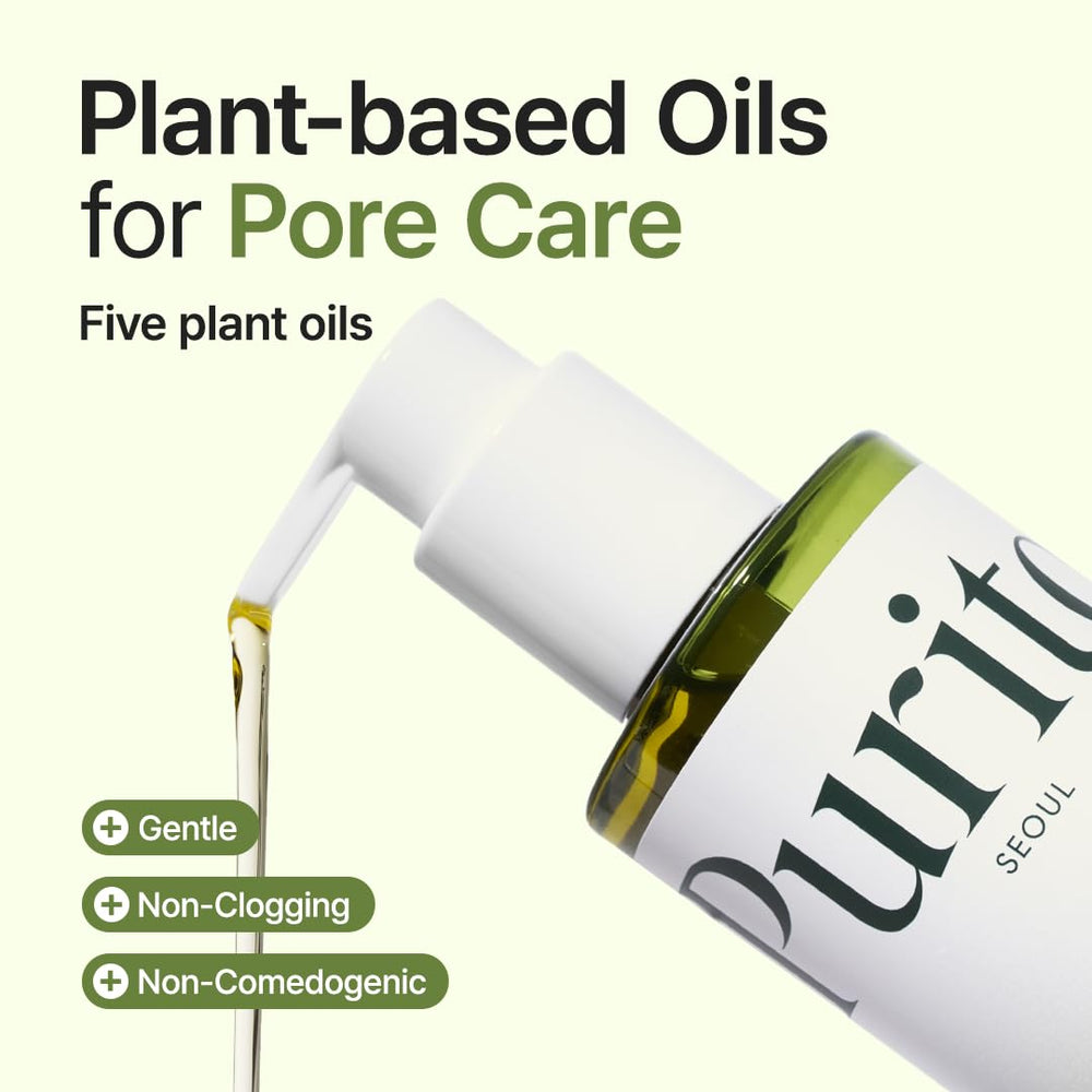PURITO From Green Cleansing Oil closeup fragrance-free formula for all skin types