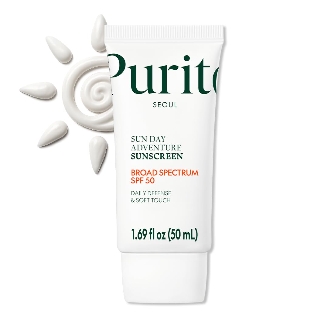 PURITO Korean Sunscreen SPF 50 with smooth texture for effortless daily protection.