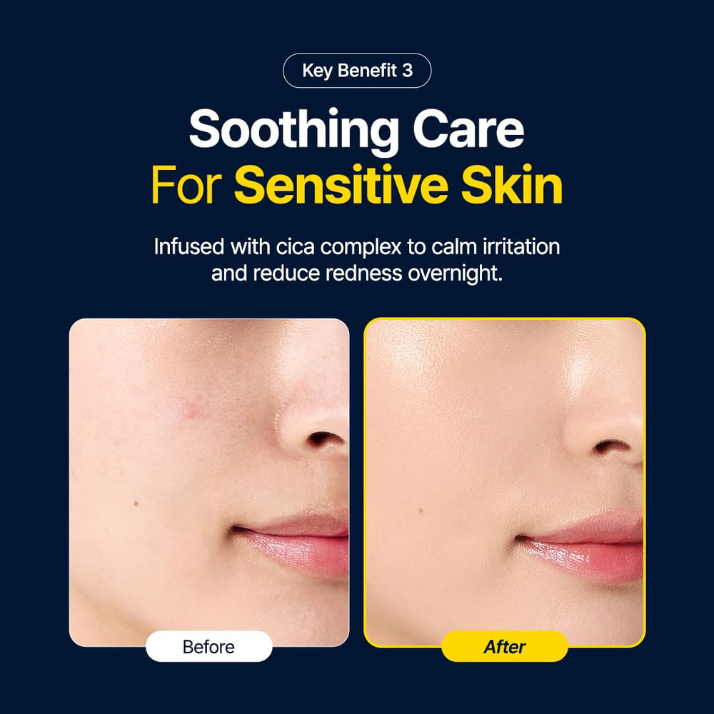 Purito Luminous Ceramide Sleeping Pack included in night routine supports barrier-friendly hydration.