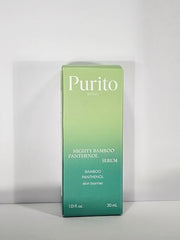 PURITO Mighty Bamboo Panthenol Serum dropper releasing lightweight hydration