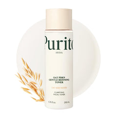 PURITO oat-pdrn-toner-bottle demonstrates gentle exfoliation and hydrating toning.