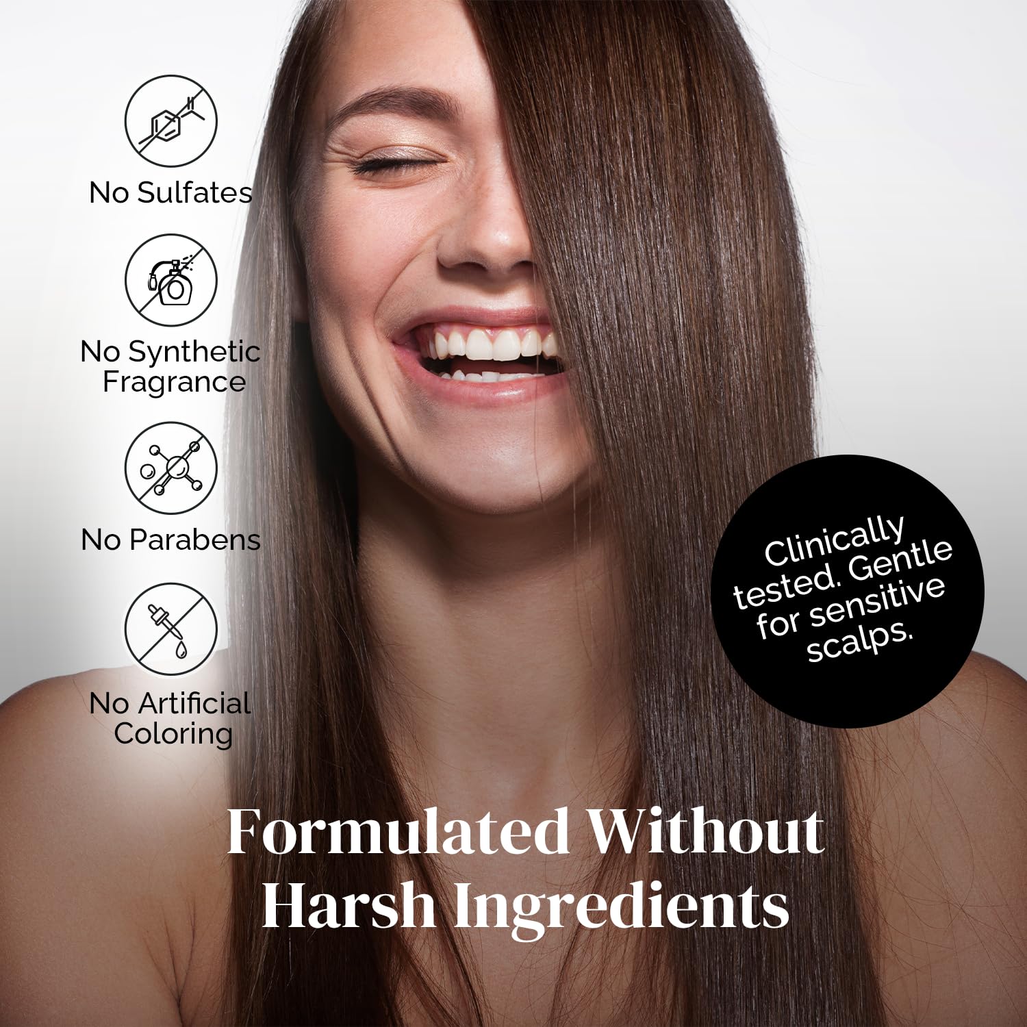 Puriya conditioner closeup emphasizes shine and moisture retention.