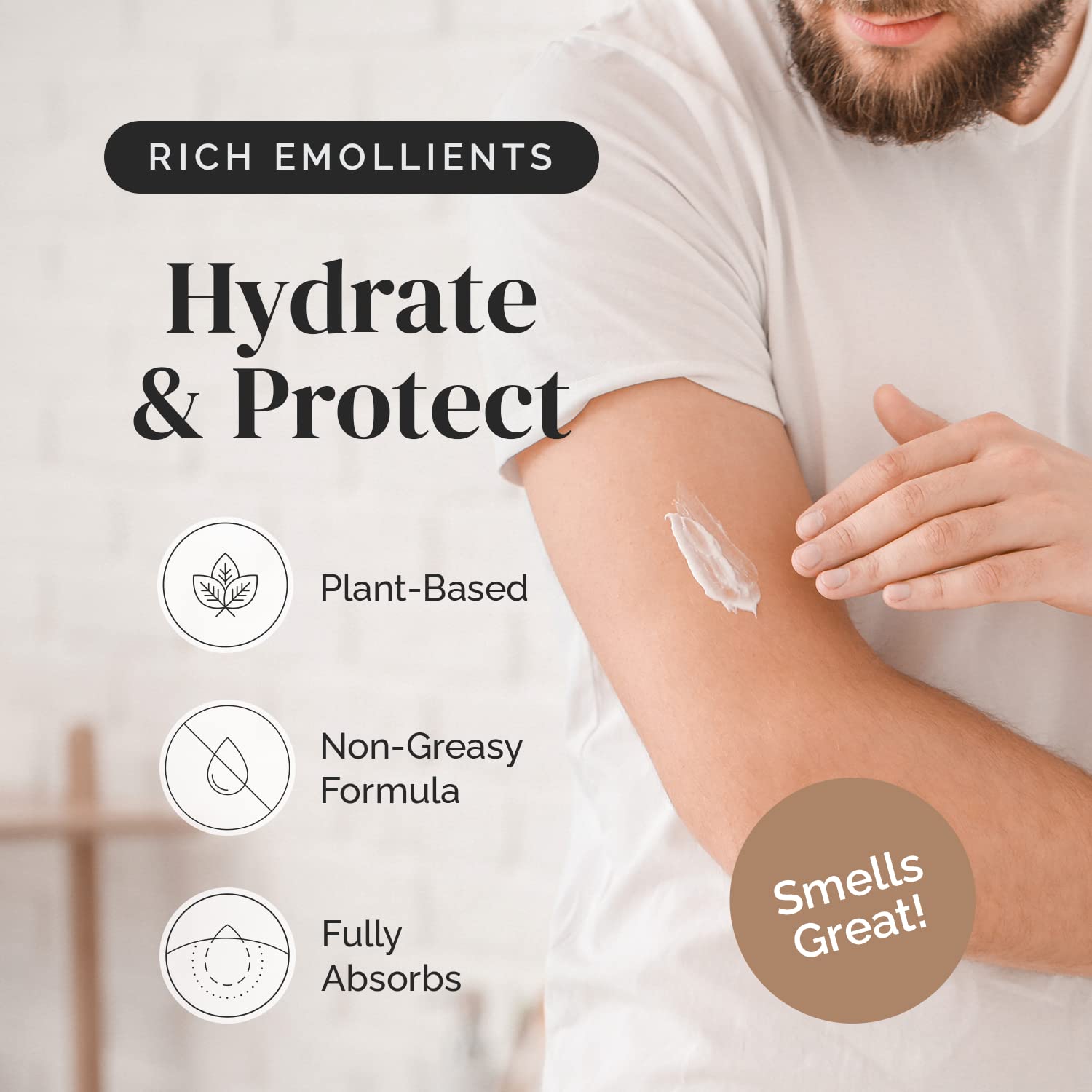 Dermatologist-tested label on Puriya Intensive Moisturizer indicating gentle formulation