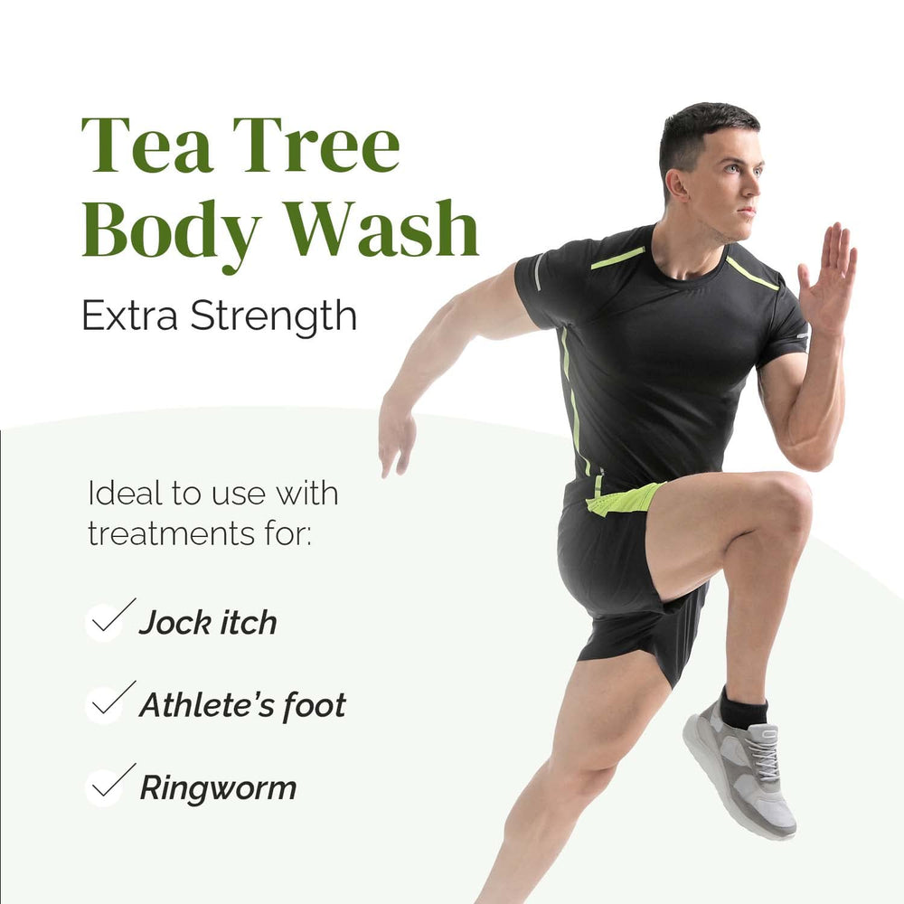 Puriya Tea Tree Body Wash daily routine image suggesting comforting cleanse