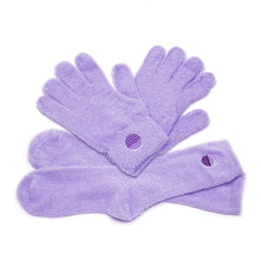 Purple Canyon aloe vera socks close-up highlighting skin hydration.